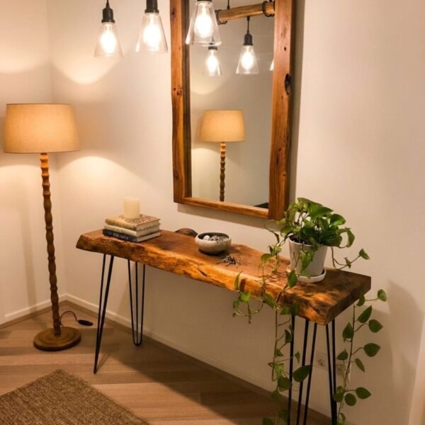 Live Edge Console Table